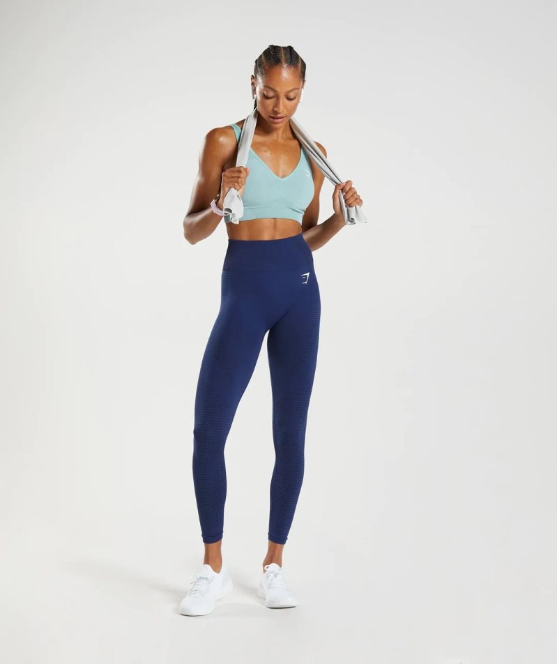 Women's Gymshark Vital Seamless 2.0 Leggings Blue | CA 560A87